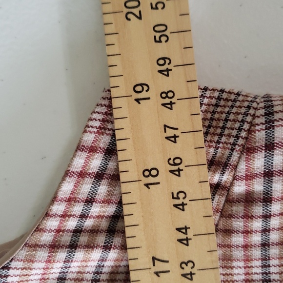 Ann Taylor Factory Midi Sheath Dress 10 Plaid Neutral Career Business Office - Picture 11 of 15